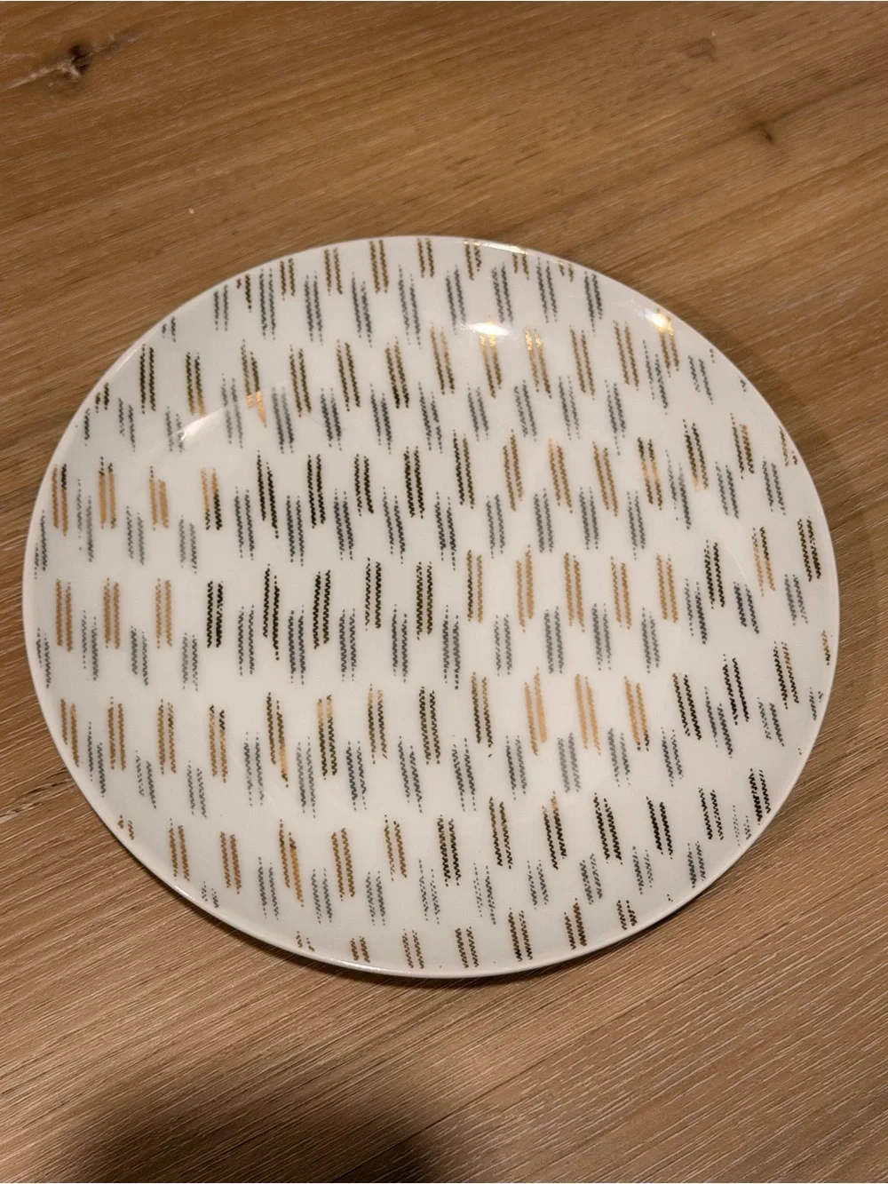 West elm gold and silver holiday plates set of 4